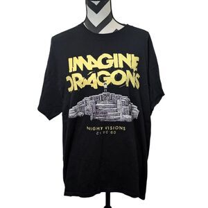 Imagine Dragons Night Visions 10 Year Anniversary XL Black T-Shirt